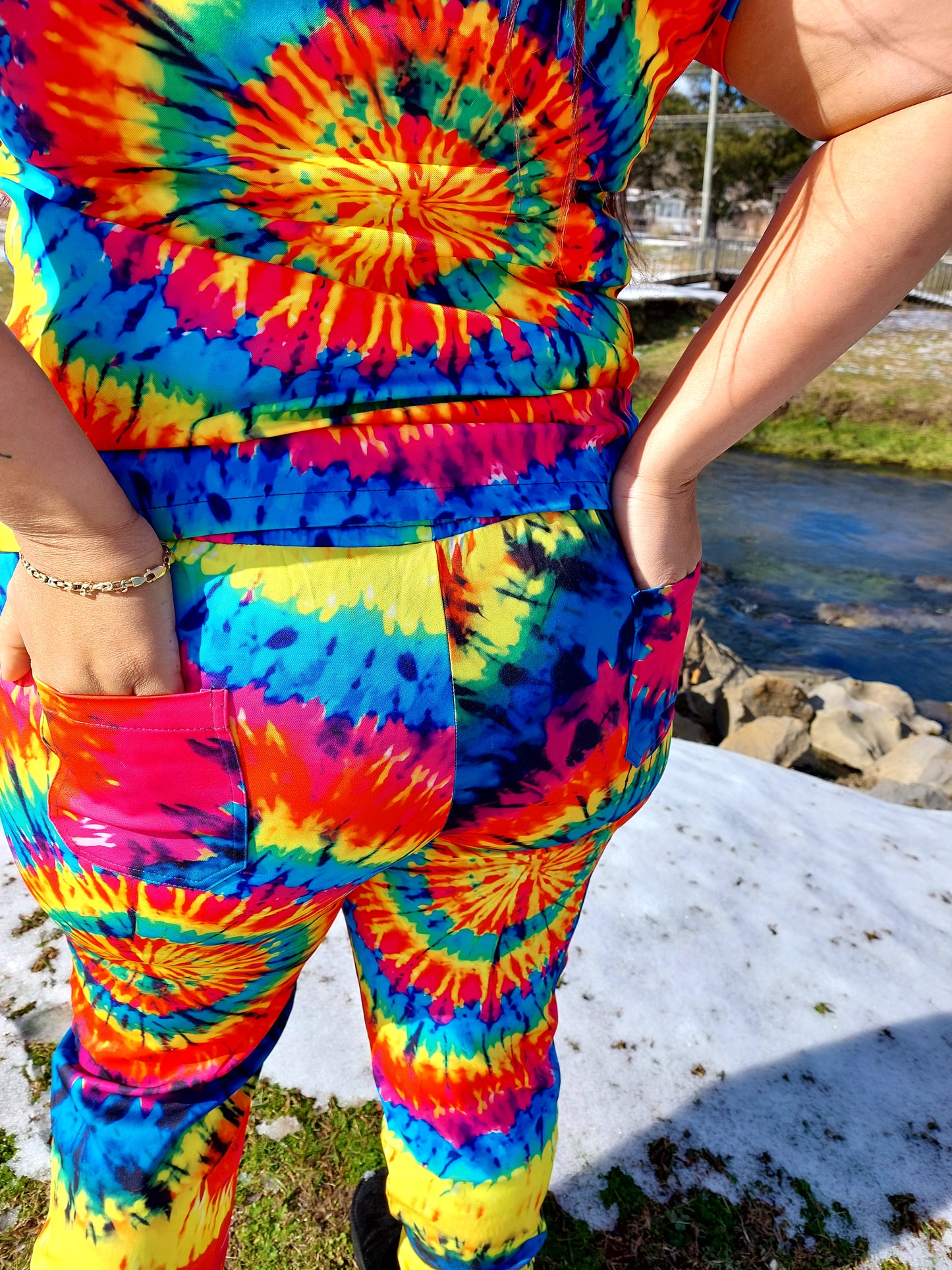 Tie-Dye Scrub Set